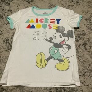 Disney parks Top Womans Old School Pie Eyed Mickey Shirt  -  Sz S